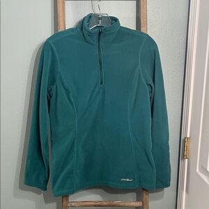 Eddie Bauer Deep Teal Fleece Pullover